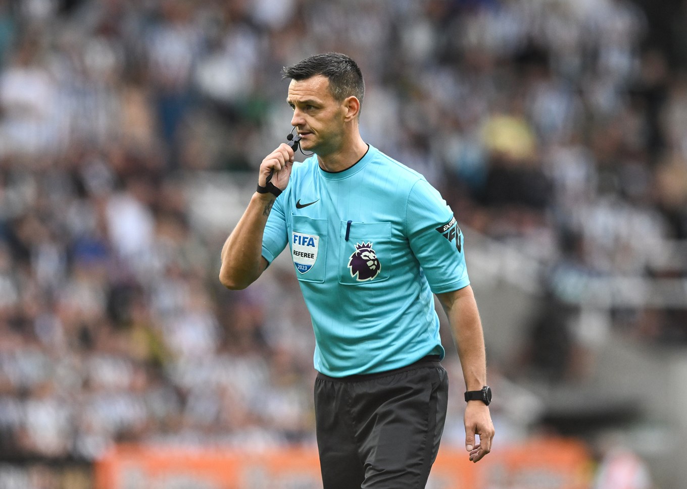 Referee Andy Madley.