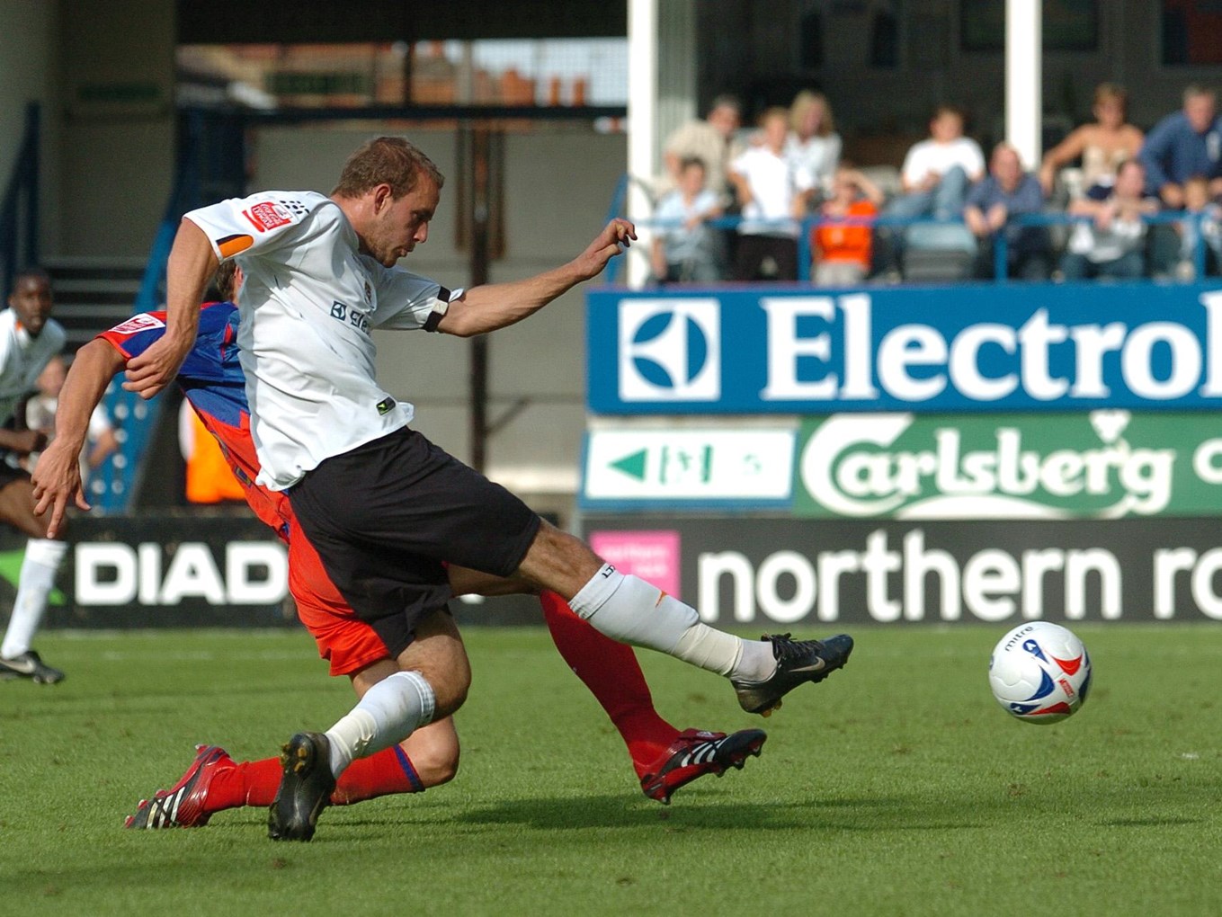 Rowan Vine netting Luton Town's second goal against Palace in 2006.