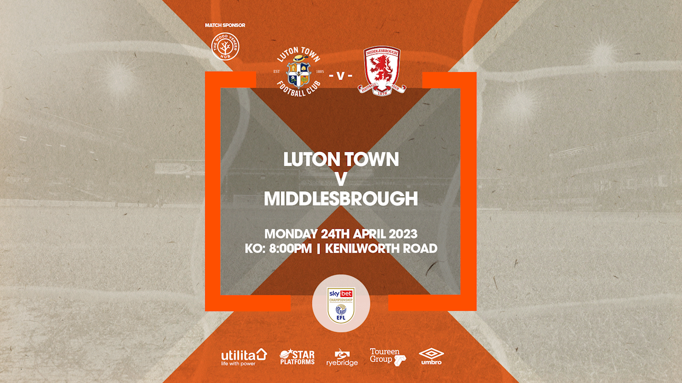 Luton – Middlesbrough, Championship 2022-2023