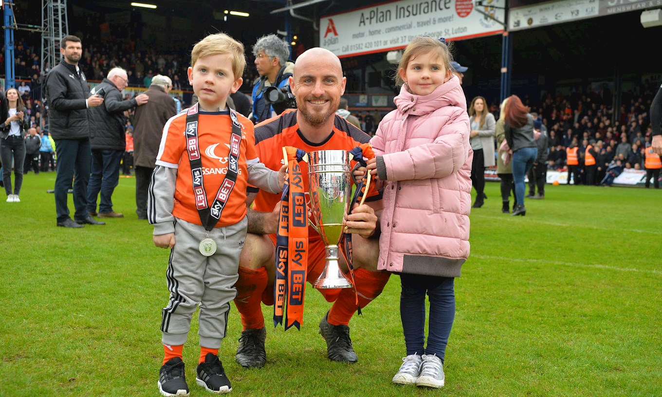 Alan McCormack enjoys celebrating promotion from League Two with his children