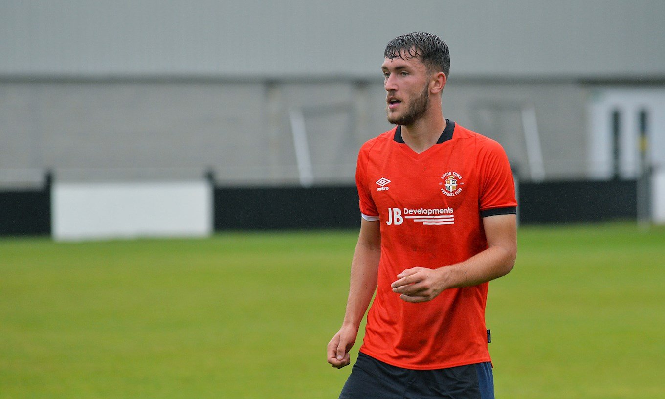 Corey Panter in action for the Hatters during last pre-season 