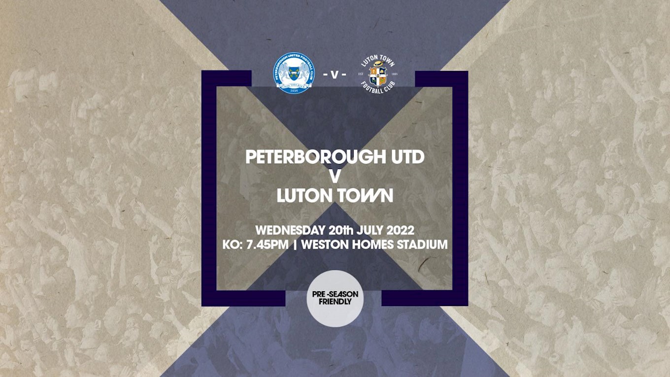 Watch Friendly Fixture With Luton LIVE on Posh+