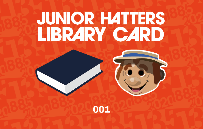 Junior Hatters Library Card