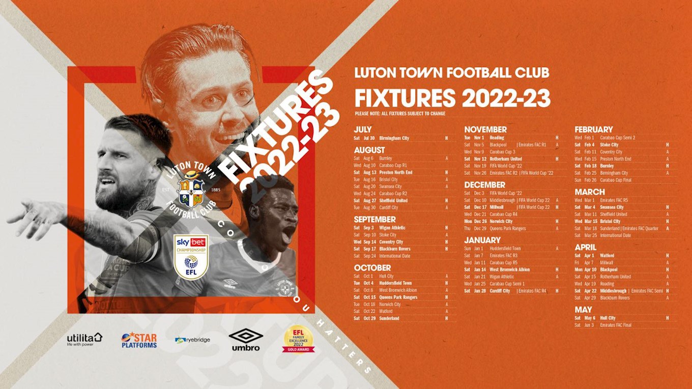 Download: Fixtures released for 2022/23 season