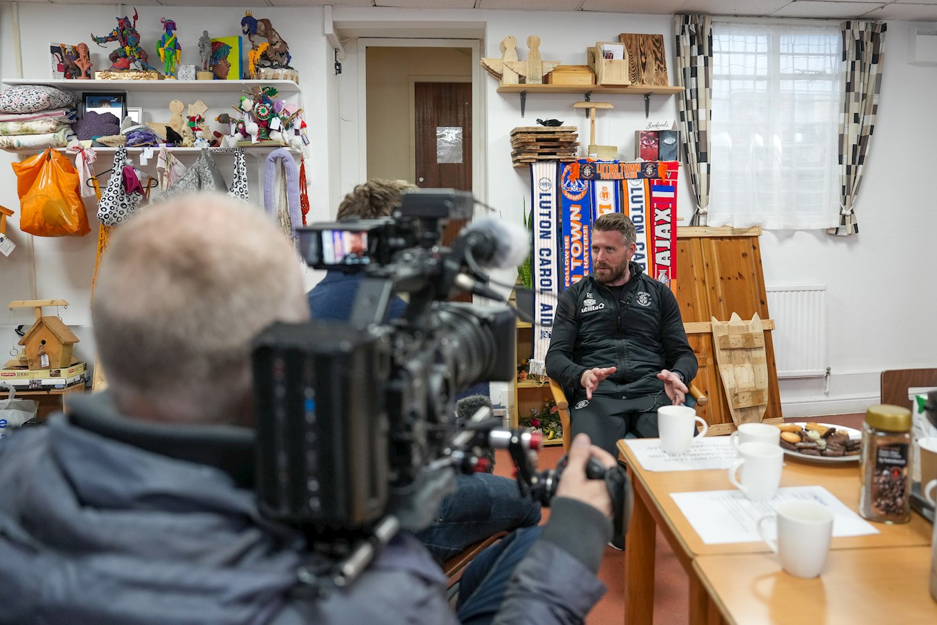 Rob Edwards is interviewed by BBC Look East while visiting NOAH