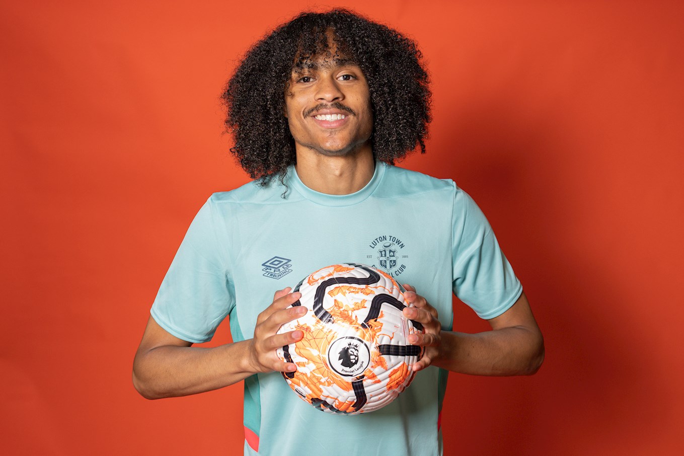 Tahith Chong pictured at The Brache after signing for Luton Town